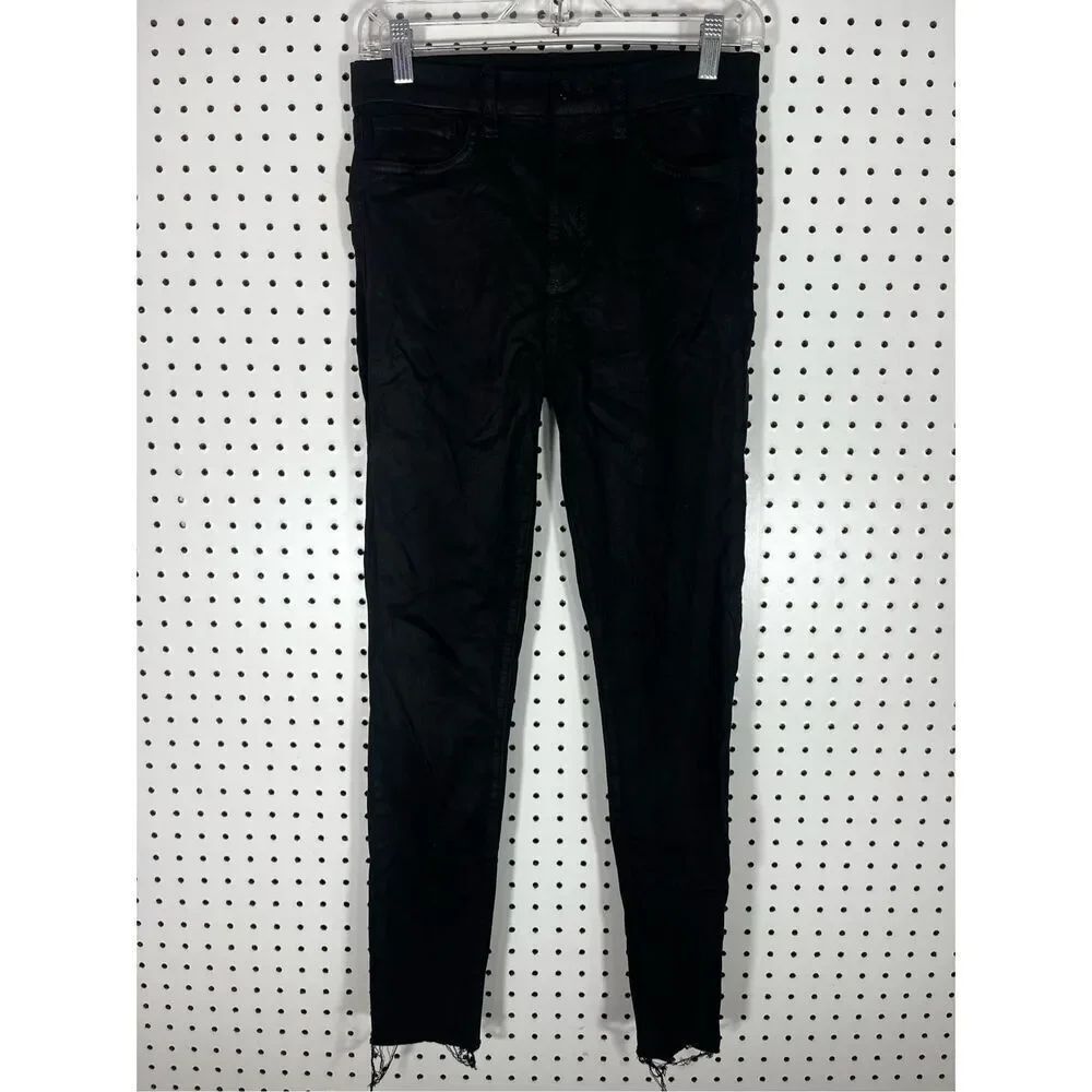 Joes high rise skinny ankle coated jeans size 28